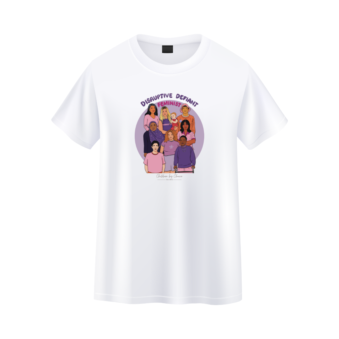 Children by Choice White T-Shirt - Liberal Jane Artist
