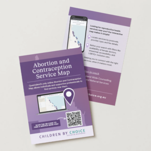 Abortion and Contraception Services Map Postcard