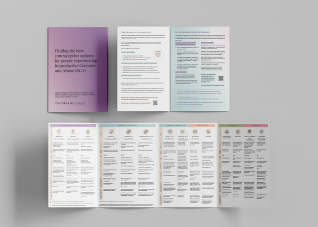 Contraception Options and RCA Foldout Resource for Service Providers