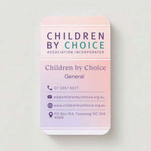 Children by Choice Business Card