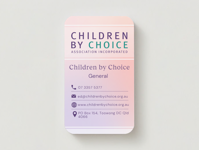 Children by Choice Business Card