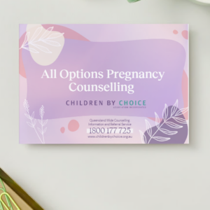 Children by Choice Information Postcard